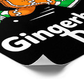 Christmas Gingerbread Dash Running Runner Xmas Mar Poster (Ecke)