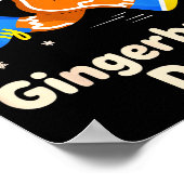 Christmas Gingerbread Dash Running Runner Xmas Mar Poster (Ecke)