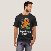 Christmas Gingerbread Dash Running Runner Xmas Mar T-Shirt (Vorne ganz)