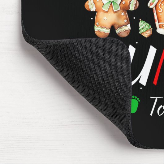Christmas Gingerbread Gender Reveal He Or She Aunt Mousepad (Ecke)