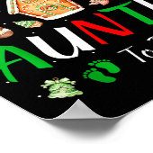 Christmas Gingerbread Gender Reveal He Or She Aunt Poster (Ecke)