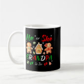Christmas Gingerbread Gender Reveal He Or She Gran Kaffeetasse (Links)