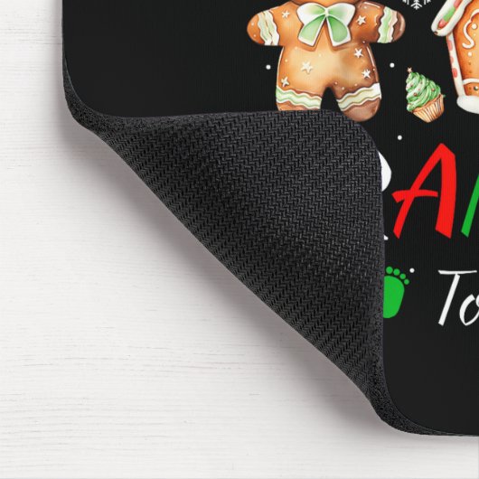Christmas Gingerbread Gender Reveal He Or She Gran Mousepad (Ecke)