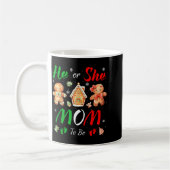 Christmas Gingerbread Gender Reveal He Or She Mom Kaffeetasse (Links)