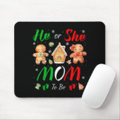 Christmas Gingerbread Gender Reveal He Or She Mom Mousepad (Mit Mouse)