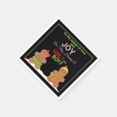 Christmas Gingerbread Gender Reveal Napkins Serviette (Ecke)