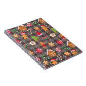 Christmas Gingerbread House Cookies Notebook Notizblock (Rechte Seite)