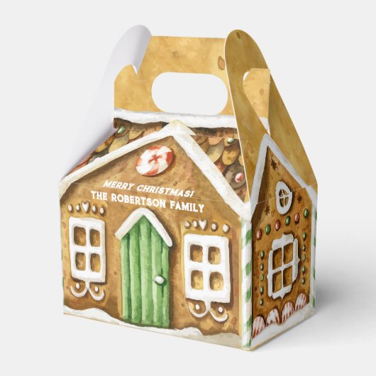 Christmas Gingerbread House Geschenkschachtel (Vorderseite)