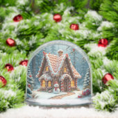 Christmas Gingerbread House With Snowman Schneekugeln (Weihnachten)