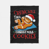 Christmas Gingerbread Man Cookie Funny Quote Worko Fleecedecke (Vorderseite)