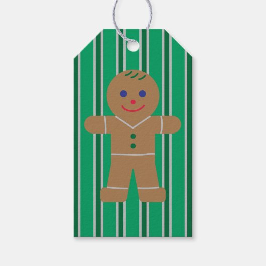 Christmas Gingerbread Man Geschenkanhänger (Vorderseite)