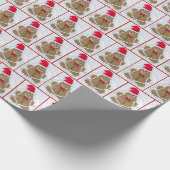 Christmas Gingerbread Man Geschenkpapier (Ecke)