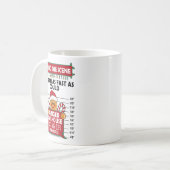 Christmas Gingerbread Man Ginger Jailhouse Fleeing Kaffeetasse (Vorderseite Links)