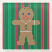 Christmas Gingerbread Man Glasuntersetzer (Vorderseite)