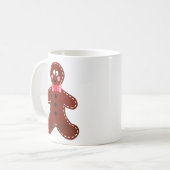 Christmas Gingerbread Man Kaffeetasse (Vorderseite Links)