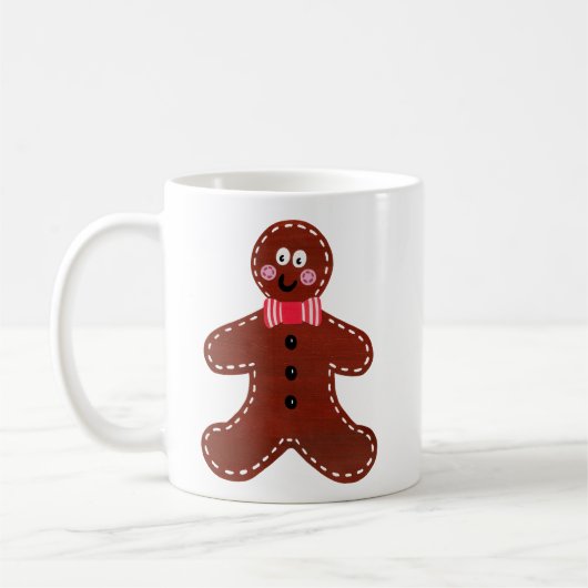 Christmas Gingerbread Man Kaffeetasse (Links)