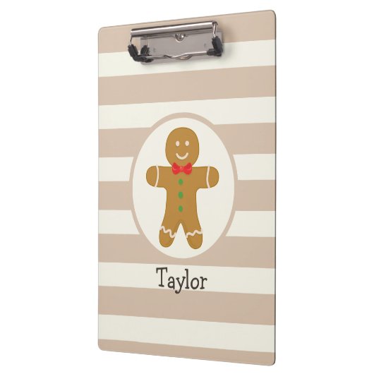 Christmas Gingerbread Man Klemmbrett (Links)