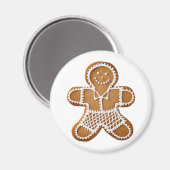 Christmas Gingerbread Man Magnet (Vorderseite/Rückseite)