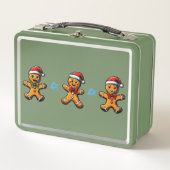 Christmas Gingerbread Man Metal Lunchbox (Vorderseite)