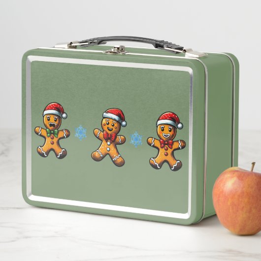 Christmas Gingerbread Man Metal Lunchbox (Beispiel)