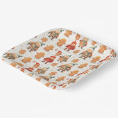 Christmas Gingerbread Man Pappteller (Gewinkelt)