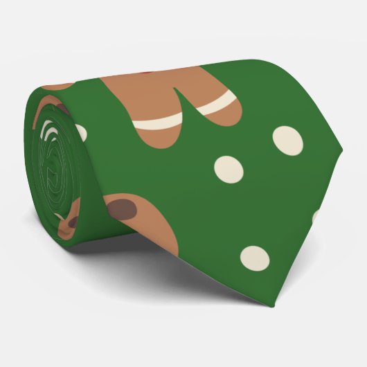 Christmas Gingerbread Man Pattern Krawatte (Gerollt)