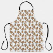 Christmas Gingerbread Man Pattern Schürze (Vorderseite)