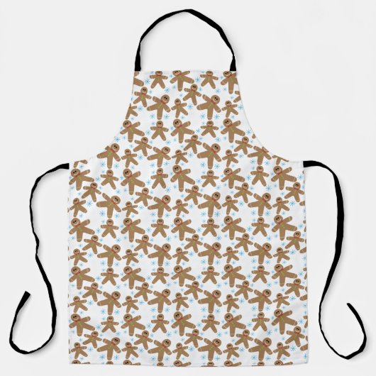 Christmas Gingerbread Man Pattern Schürze (Vorderseite)