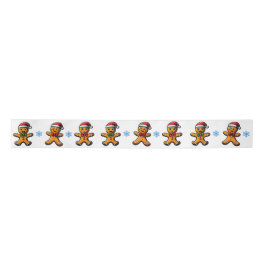 Christmas Gingerbread Man Ribbon Satinband