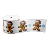Christmas Gingerbread Man Ribbon Satinband (Spule)