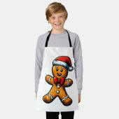 Christmas Gingerbread Man Schürze (Getragen)