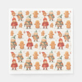Christmas Gingerbread Man Serviette (Vorderseite)