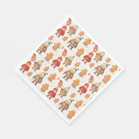 Christmas Gingerbread Man Serviette (Ecke)