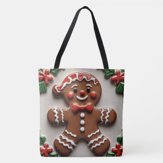 Christmas Gingerbread Man Tasche (Vorderseite)