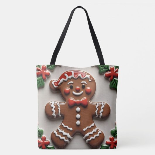 Christmas Gingerbread Man Tasche (Rückseite)