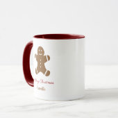 Christmas Gingerbread Man Tasse (Vorderseite Links)