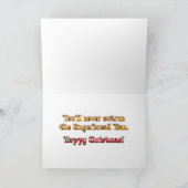 Christmas Gingerbread Man Zombie Karte (Innenseite)