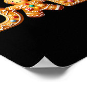 Christmas Gingerbread Matching Family Party Xmas P Poster (Ecke)