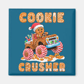 Christmas Gingerbread Pajamas Cookie Crusher Monst Magnet (Vorne)