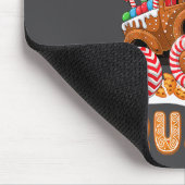 Christmas Gingerbread Pajamas Cookie Crusher Monst Mousepad (Ecke)