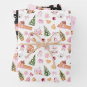 Christmas Gingerbread Pink Geschenkpapier Set (Beispiel)