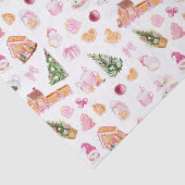 Christmas Gingerbread Pink Seidenpapier (Detail)