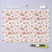 Christmas Gingerbread Red Seidenpapier (Handwerk)