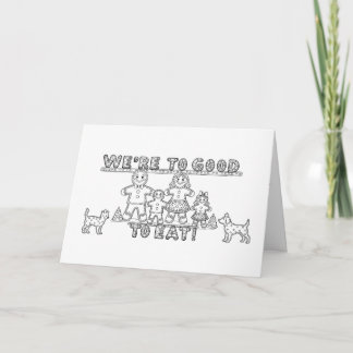Christmas gingerbread sarcasm card  karte