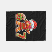 Christmas Gingerbread Six Seven 67 Ice Cream Drip Fleecedecke (Vorderseite (Horizontal))
