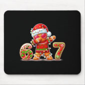 Christmas Gingerbread Six Seven 67 Ice Cream Drip  Mousepad (Vorne)
