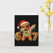 Christmas Gingerbread Six Seven 67 Meme Xmas Slang Karte (Gelbe Blume)