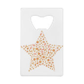 Christmas Gingerbread Star Geldbeutel Flaschenöffner (Rückseite)