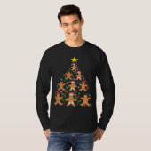 Christmas Gingerbread Tree Holiday Xmas Gift T-Shirt (Vorne ganz)