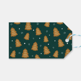 Christmas Gingerbread Trees Geschenkanhänger